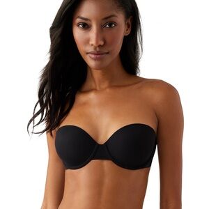 Wacoal BLACK Strapless 34B Bra NWT